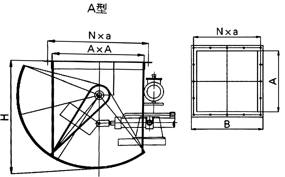 電液動(dòng)扇形閘門選型