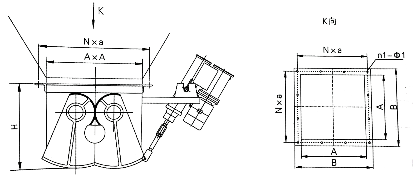 DEZ-B-I型電液動腭式閘門